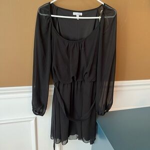 Speechless Women’s Black Sheath Dress with Bishop Sleeves Size L LBD Cocktail